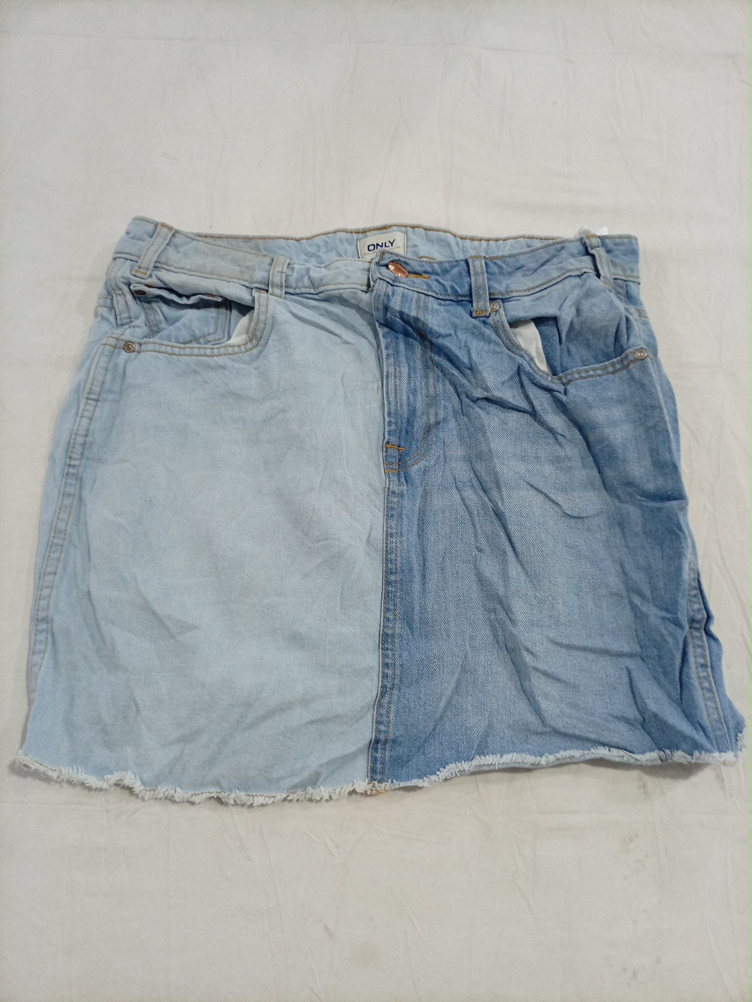 Jupe mini en denim bleu ONLY taille L
