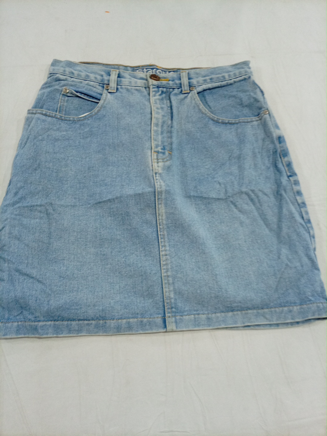 High-Waisted Denim Mini Skirt - Stargroup Nautic L..