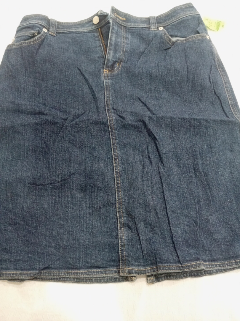 Jupe en denim bleu Lands' End taille 10/M