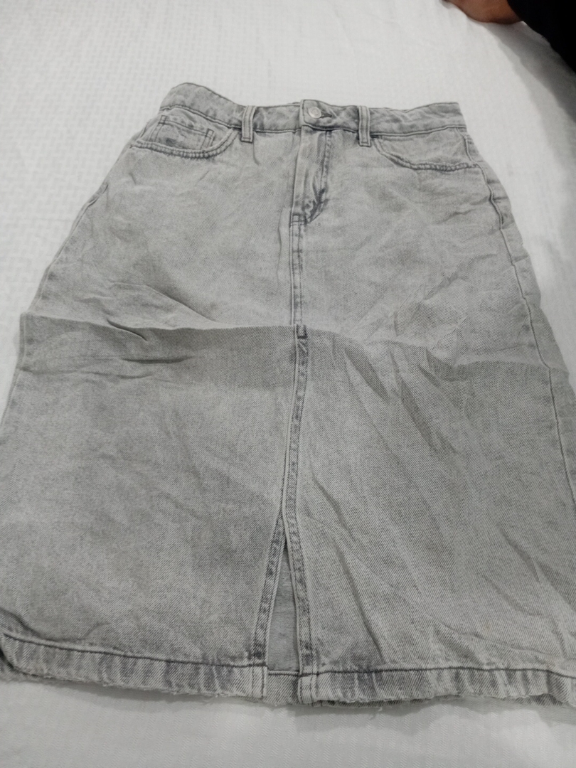 Light Wash Denim Mini Skirt by George Size S
