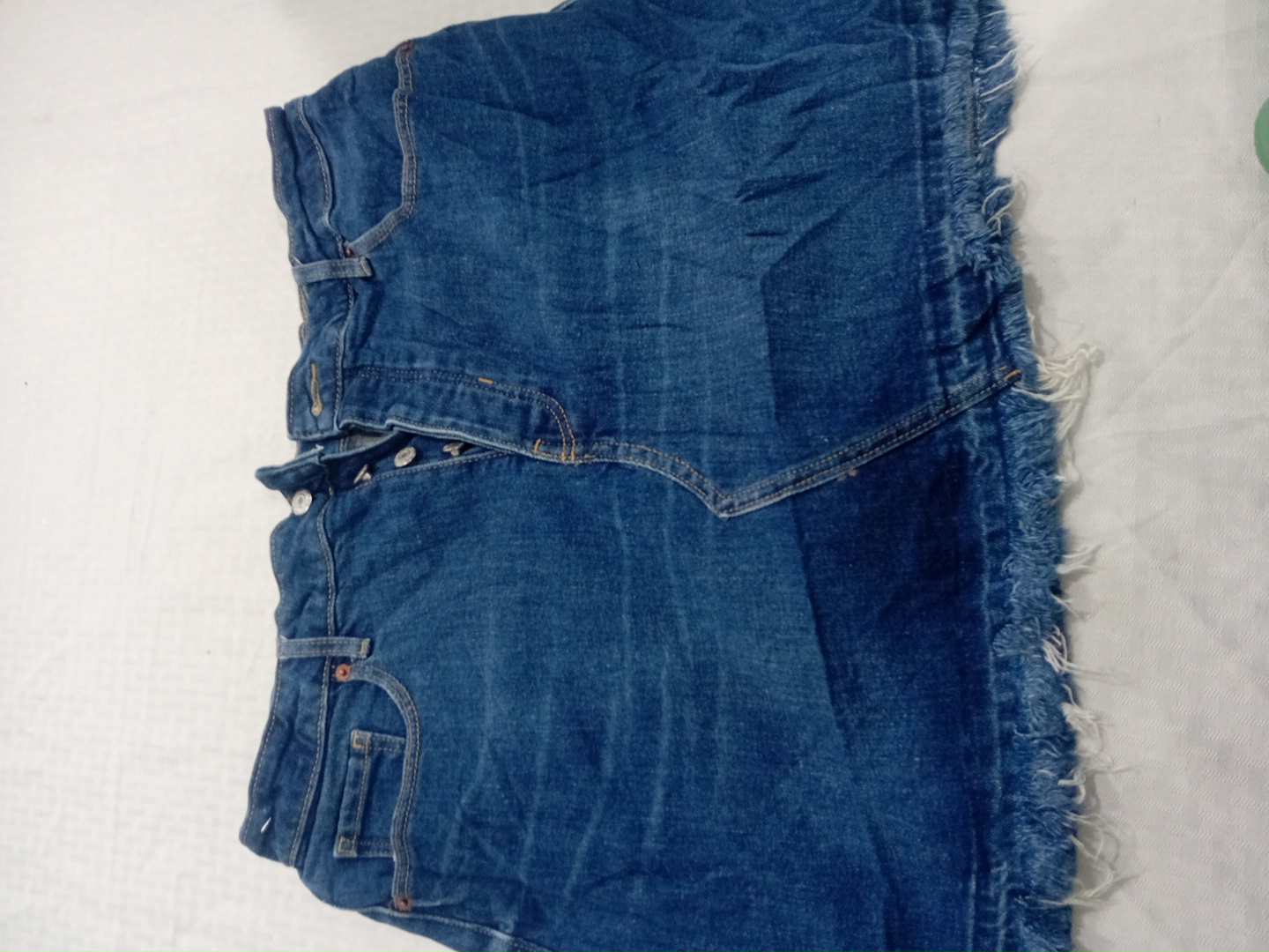 Old Navy Low Rise Button-Front Denim Mini Skirt Si..