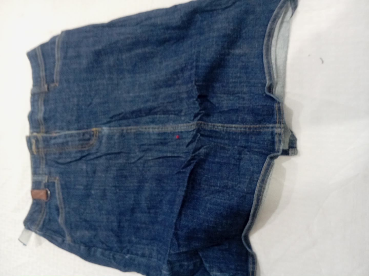 Jupe en denim bleu Lands' End taille 8