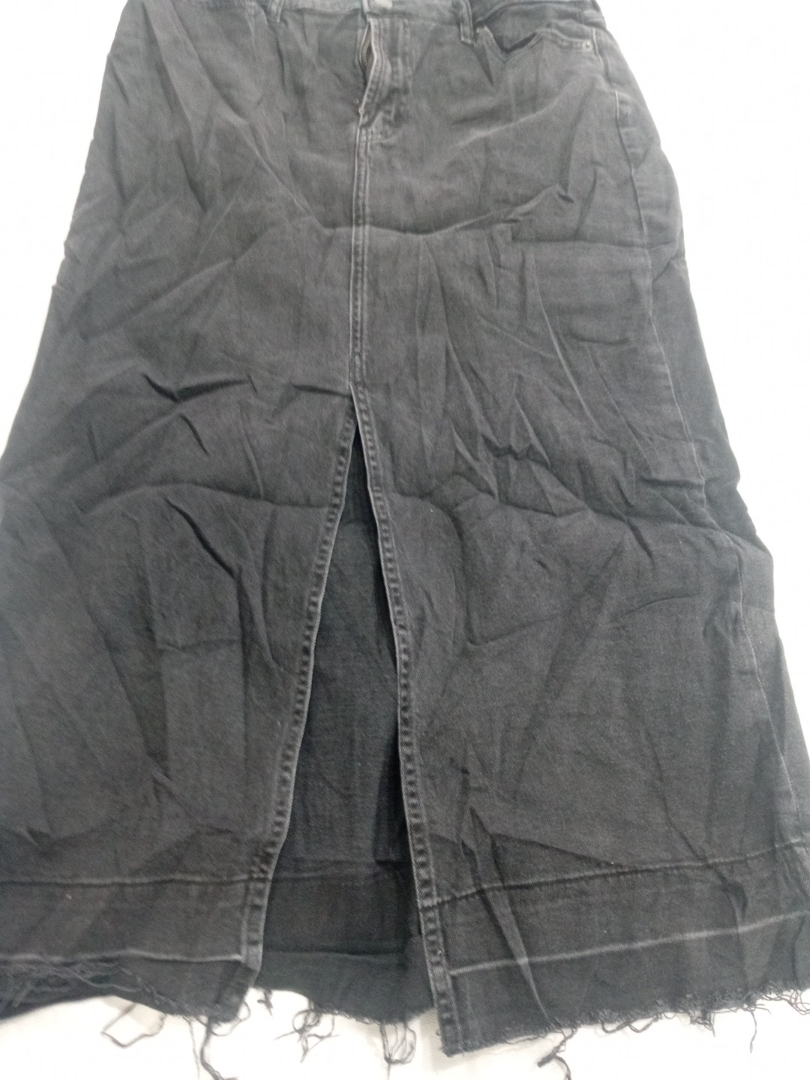 Gap Distressed Gray Denim Mini Skirt Size 10