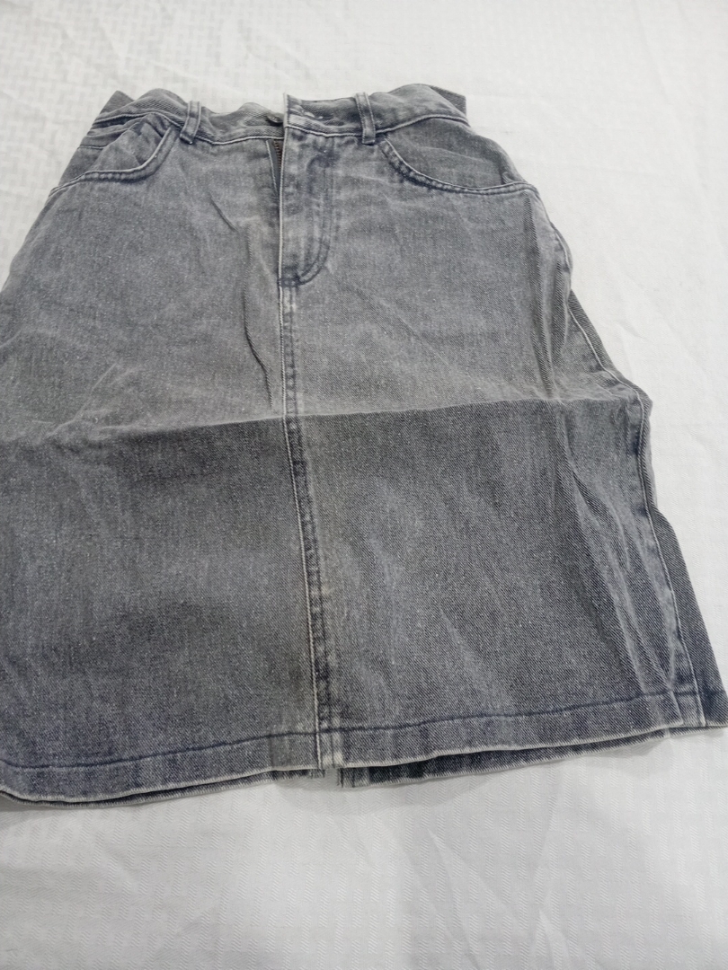 Jupe mini en denim gris Gap