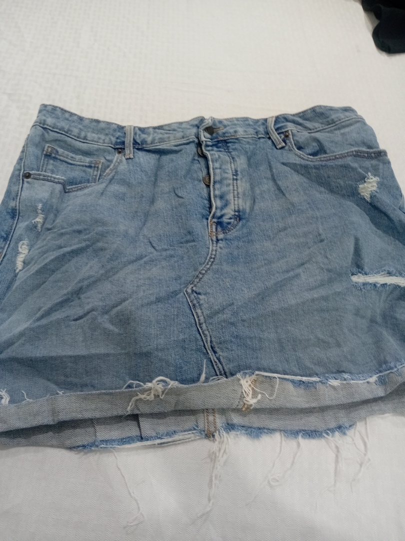 Old Navy Distressed Denim Mini Skirt