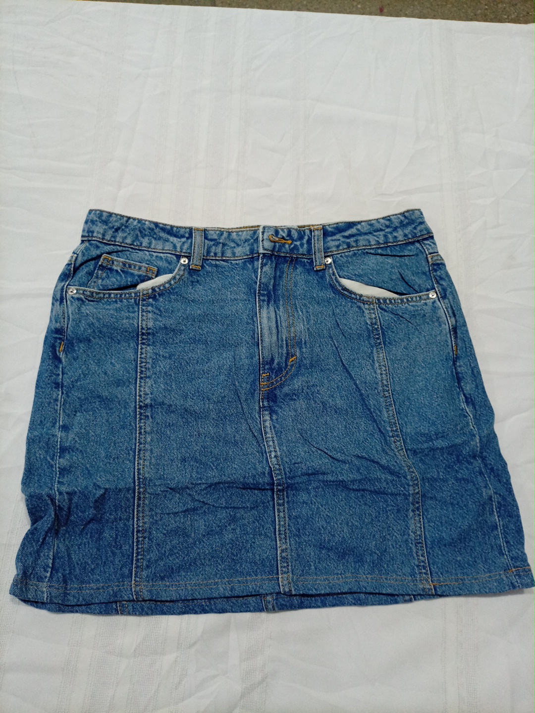 Mini jupe en denim bleu Taille M