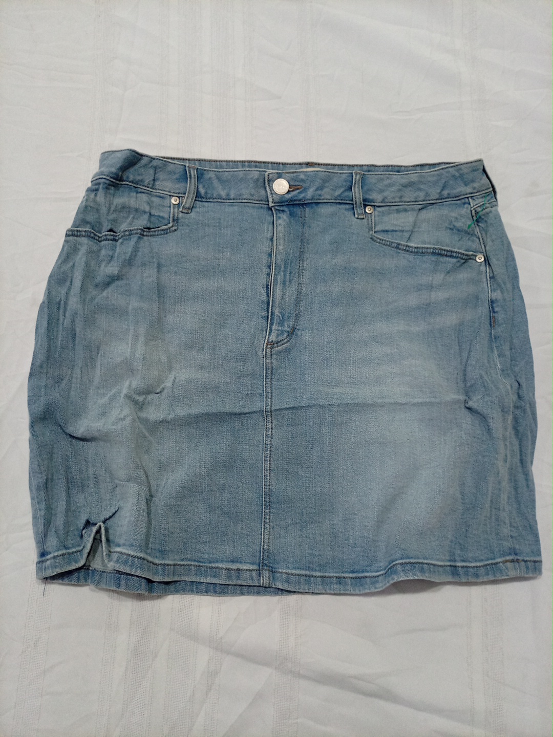 JUPE MINI EN DENIM HAUTE TAILLE LOFT