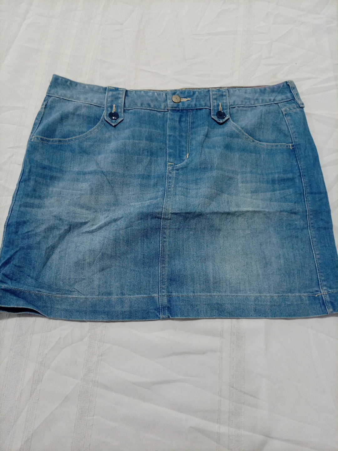 Jupe mini en denim bleu Old Navy