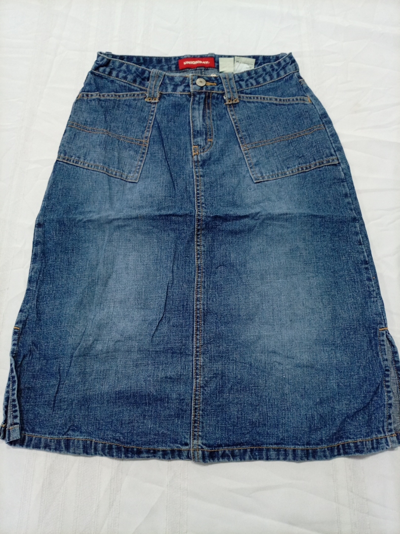 Union Bay Blue Denim Mini Skirt with Pockets Size ..