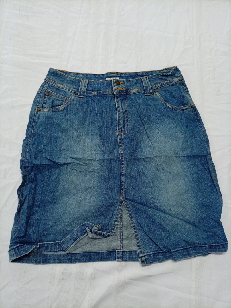 Jupe mini en denim bleu St. John's Bay