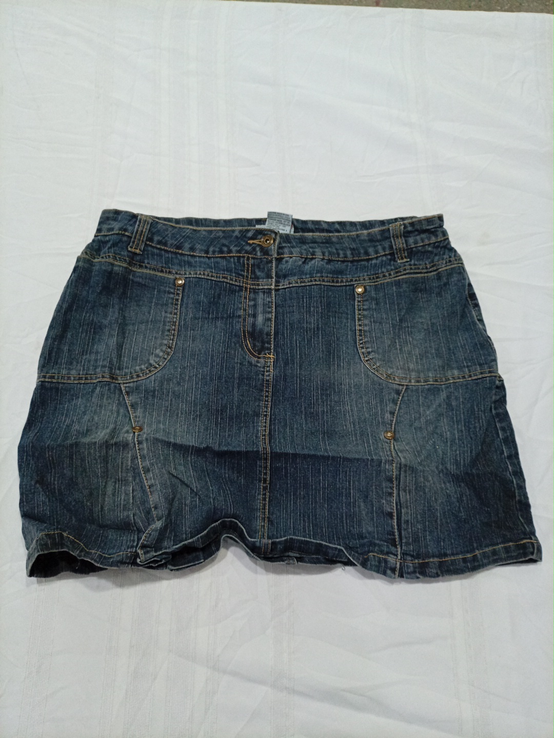 Jupe en denim bleu Mexx avec poches taille 10