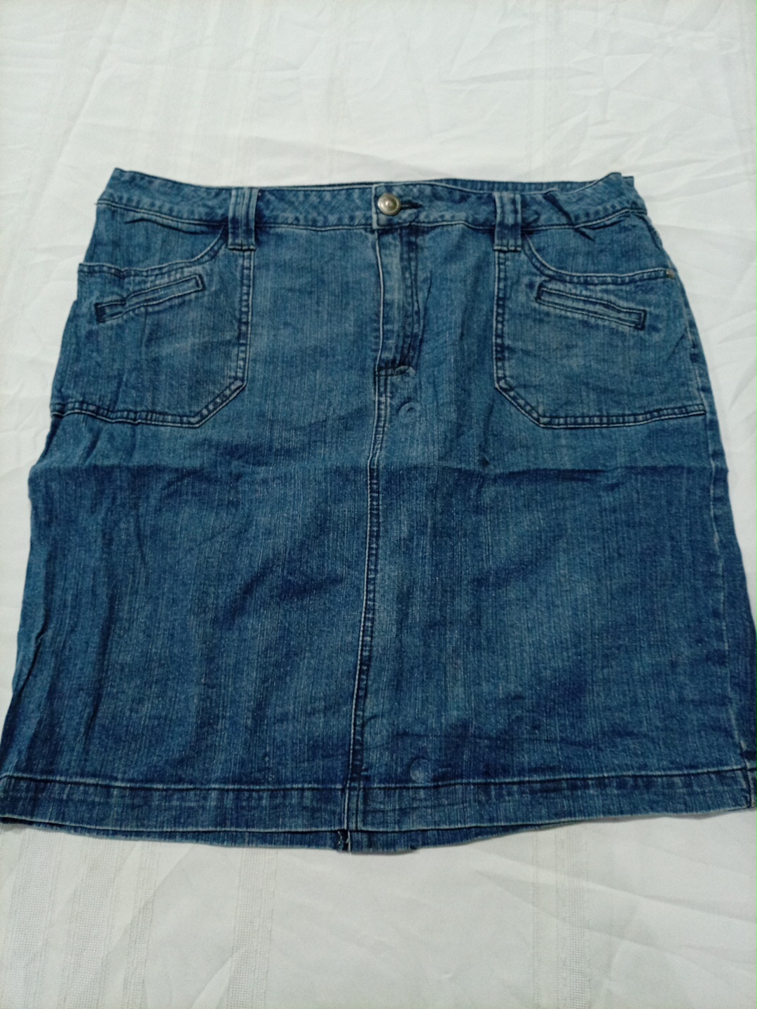 Jupe en denim extensible Liz & Co. taille 16