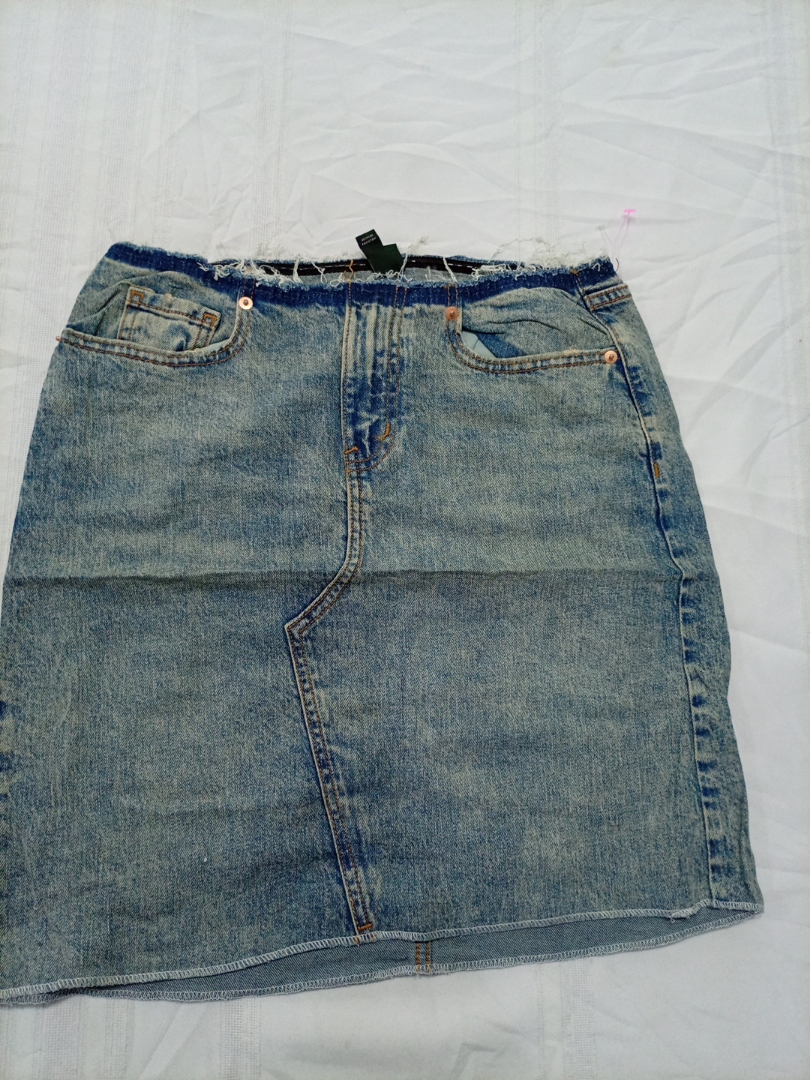 Wild Fable Distressed Denim Mini Skirt