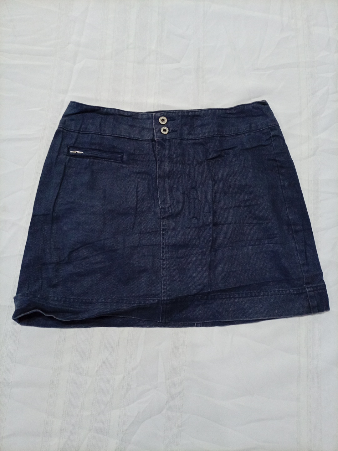 Diesel Dark Wash Denim Mini Skirt