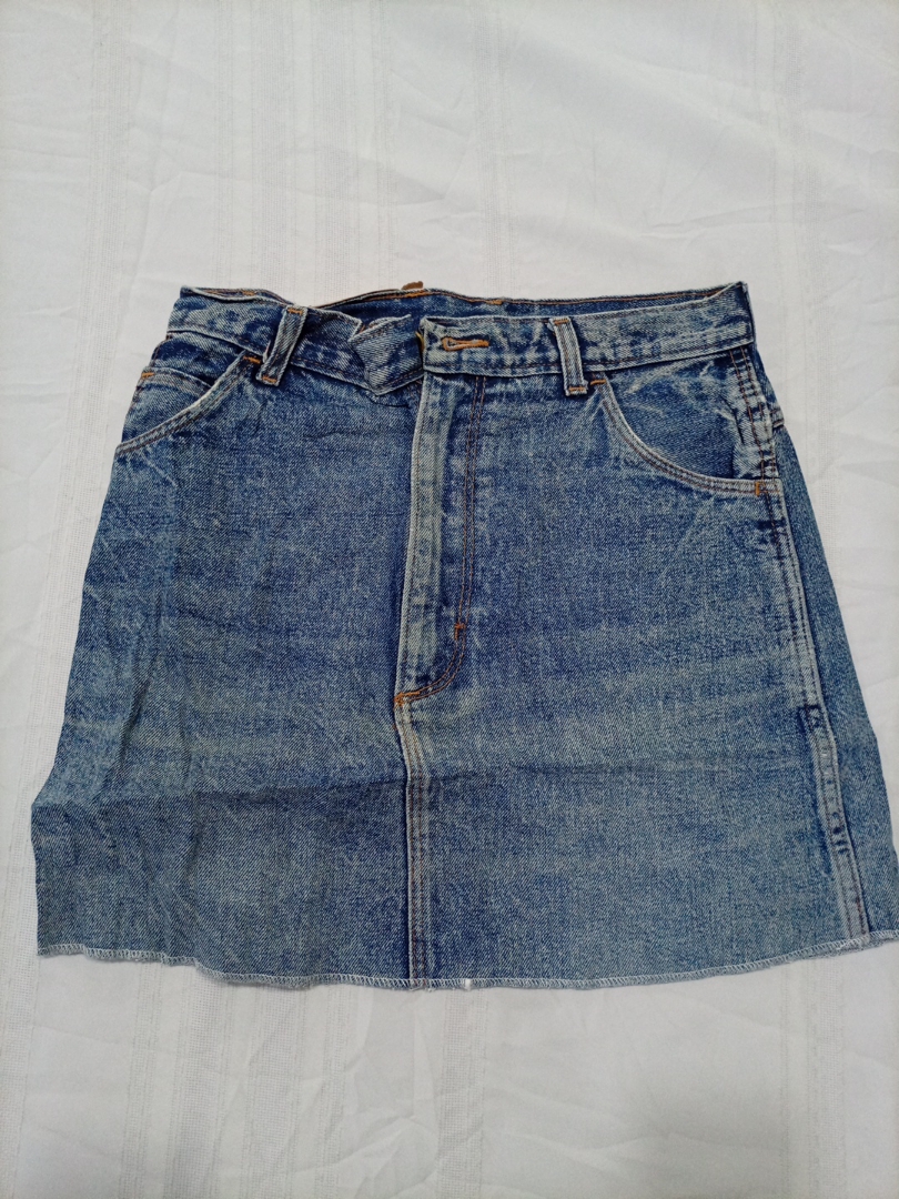 Jupe mini en denim bleu vintage Levi's