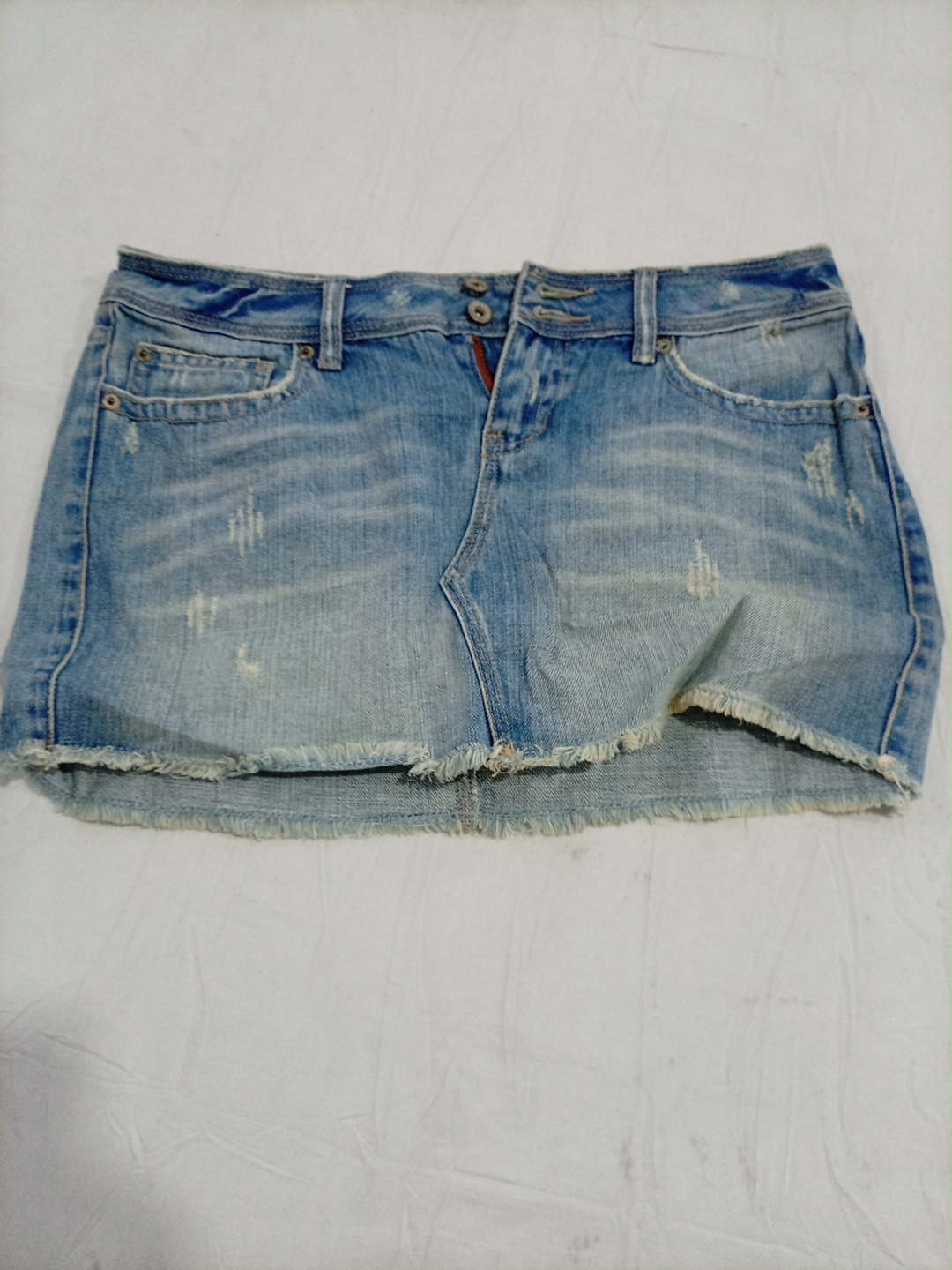 Jupe mini en denim usé Aeropostale