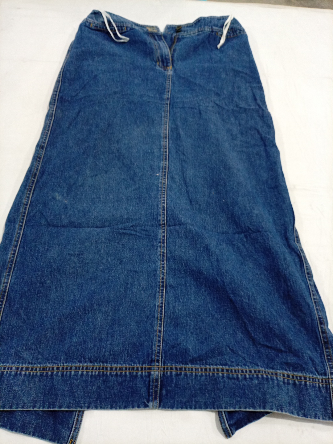 Ralph Lauren Blue Denim Midi Skirt Size 8
