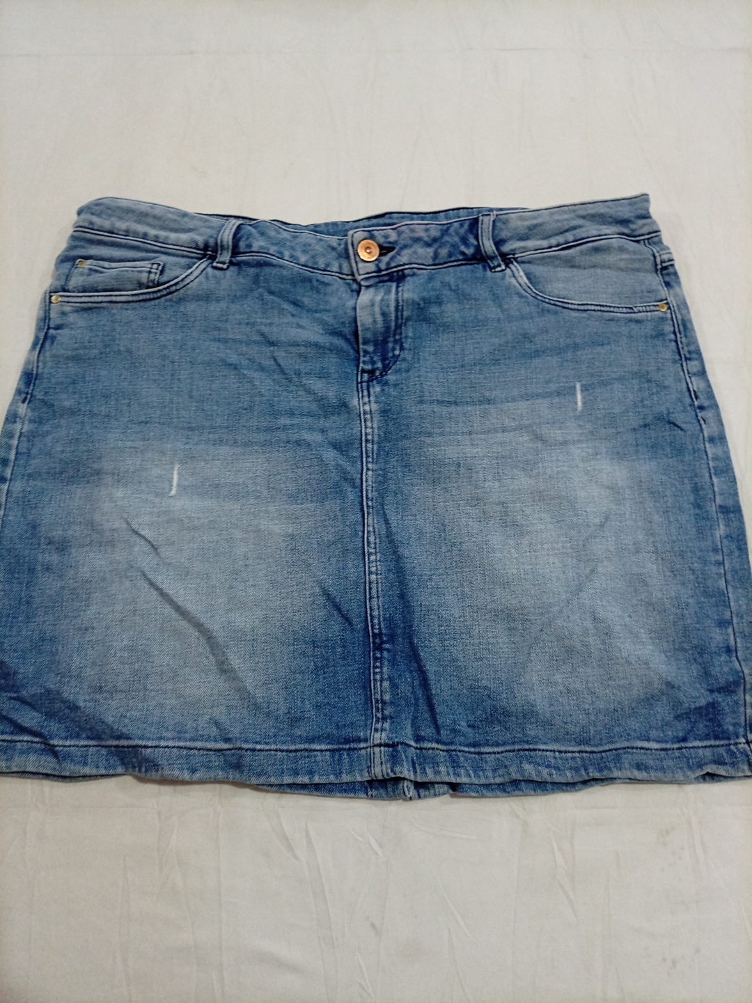 Jupe mini en denim bleu Yessicat