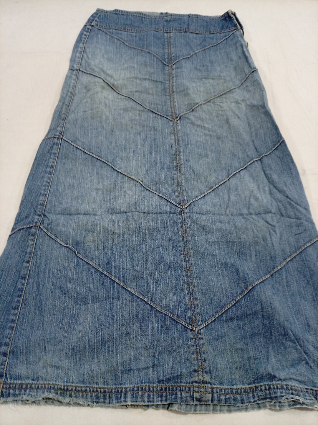 Jupe maxi en denim vintage Z Cavaricci avec coutur..