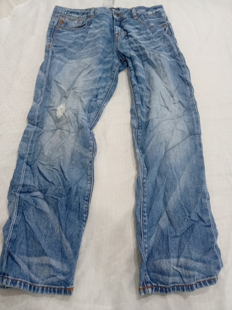 Miss Me Distressed Relaxed Blue Denim Jeans Size 2..