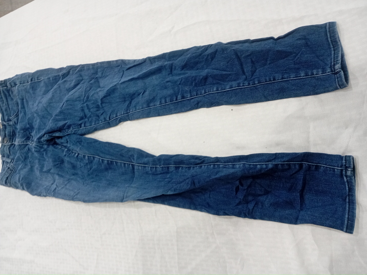 Jeans en denim droit taille basse Hollister en dél..