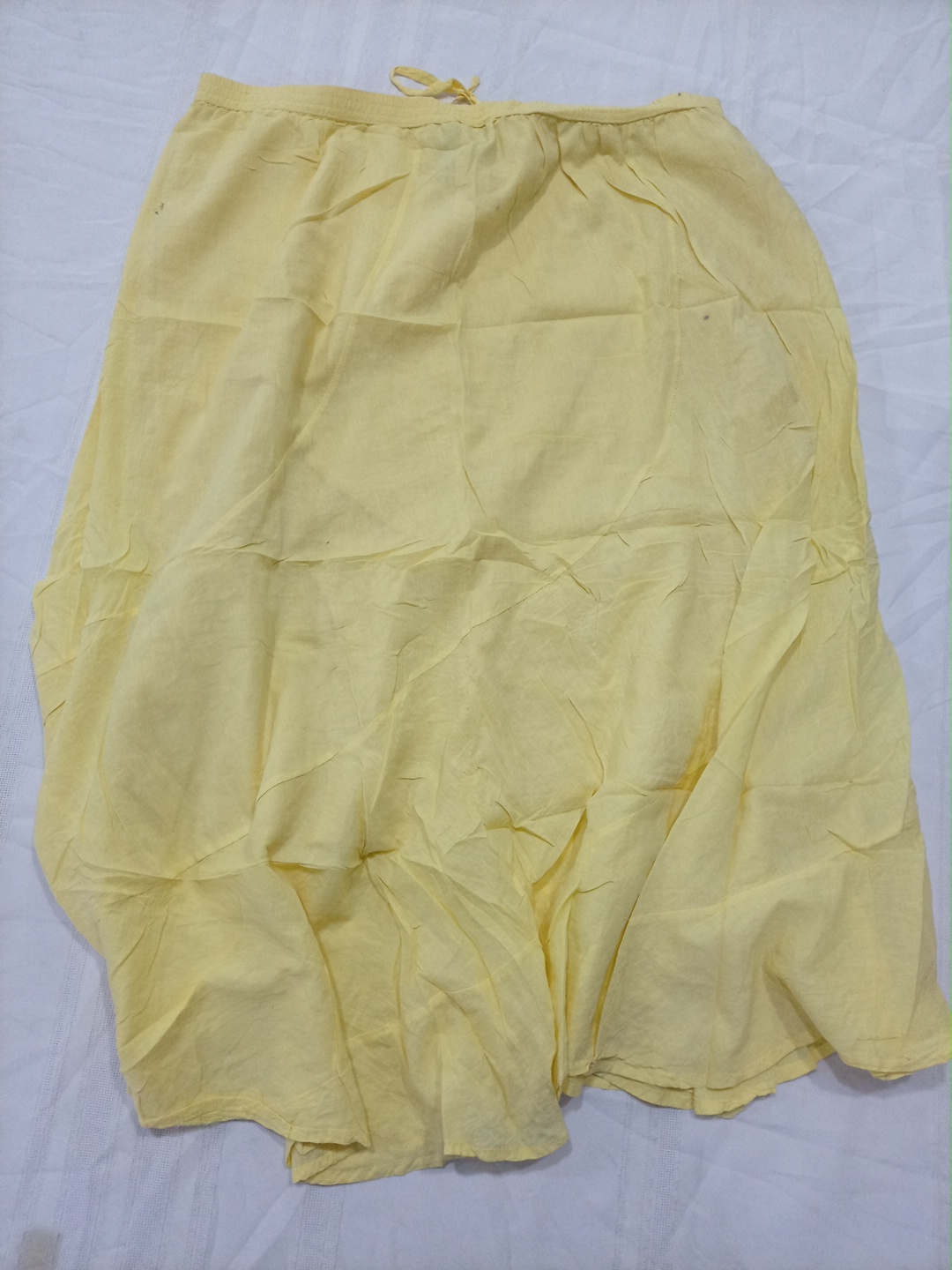 Metrowear Gelbe Weite Leggings mit Kordelzug aus B..