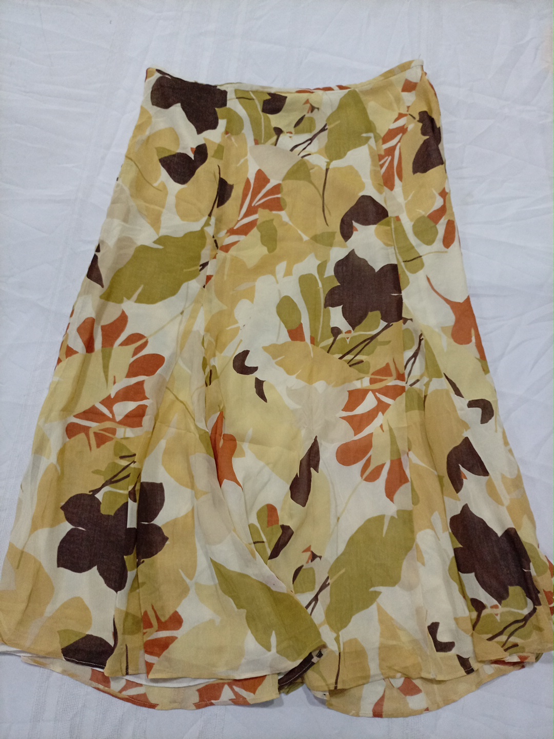 Norton McNaughton Floral Print Polyester Maxi Skir..