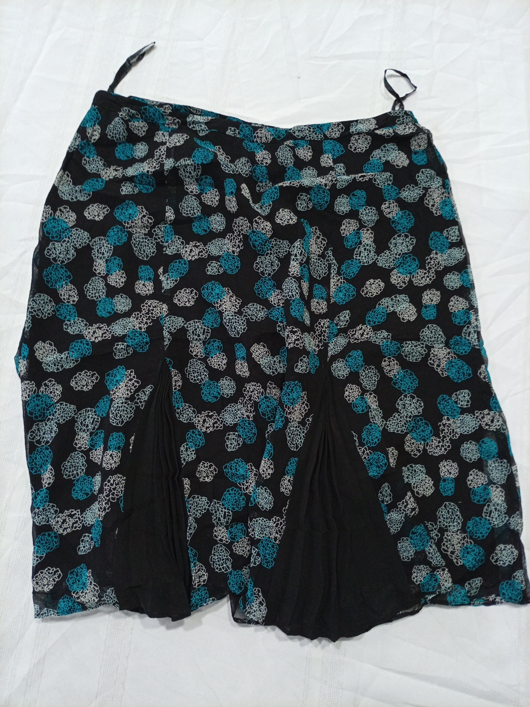 Alfani Black Polka Dot Print Polyester Mini Skirt ..