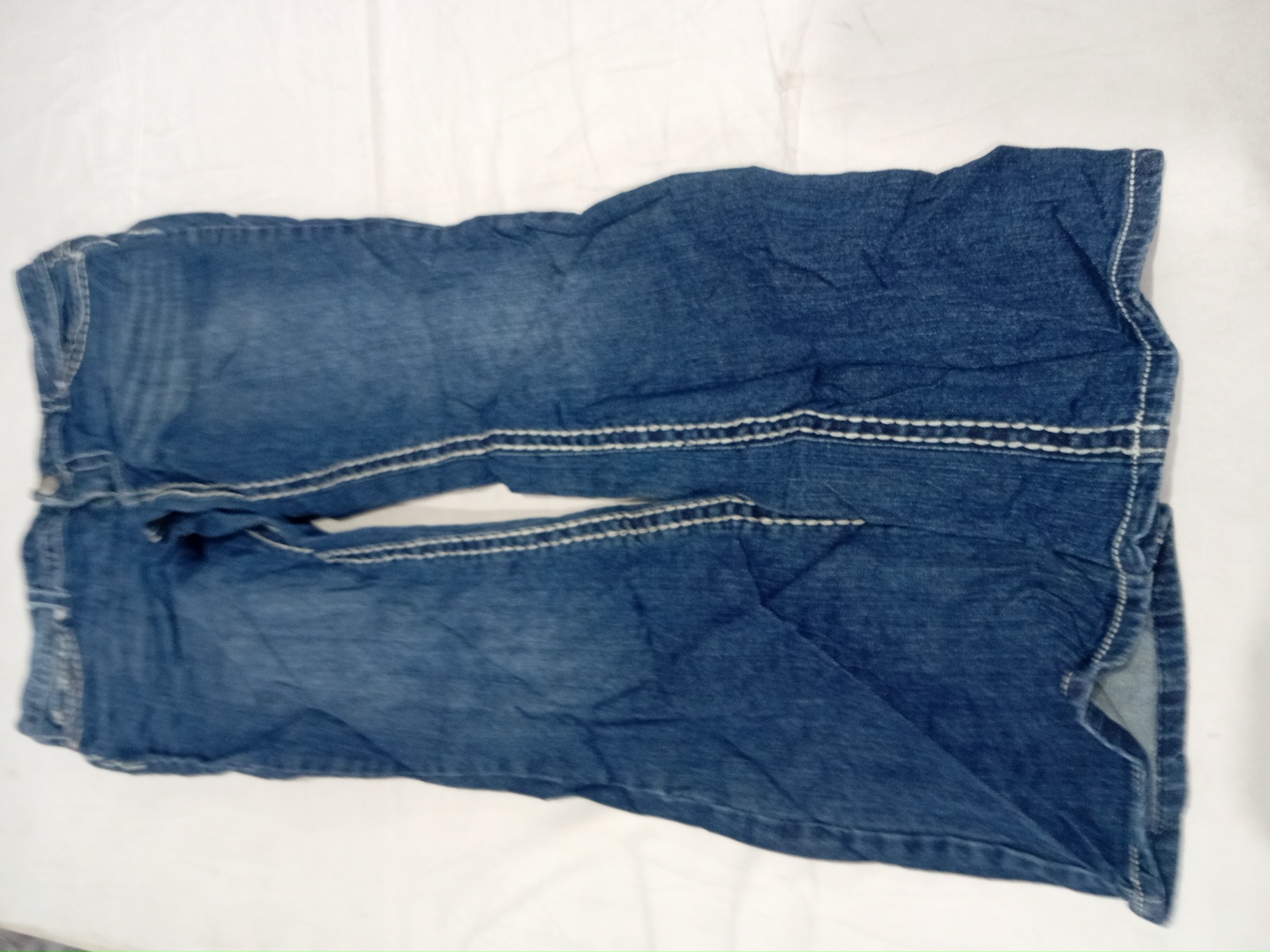 Paisley Sky Bootcut Denim Jeans with Embroidered P..