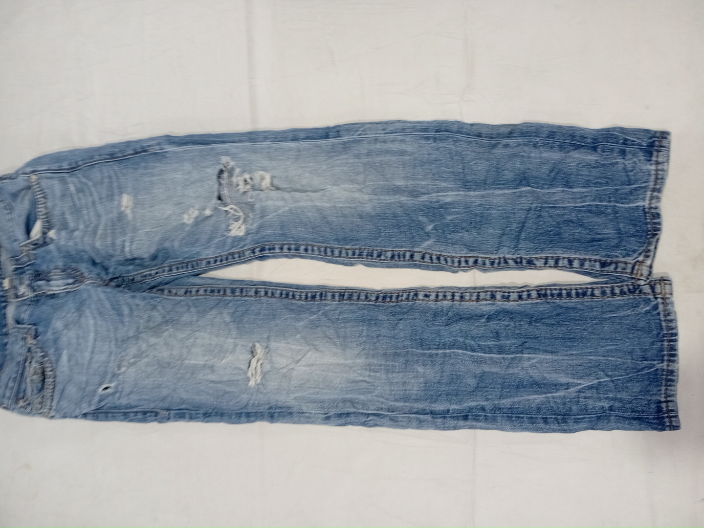 True Religion Distressed Skinny Blue Jeans