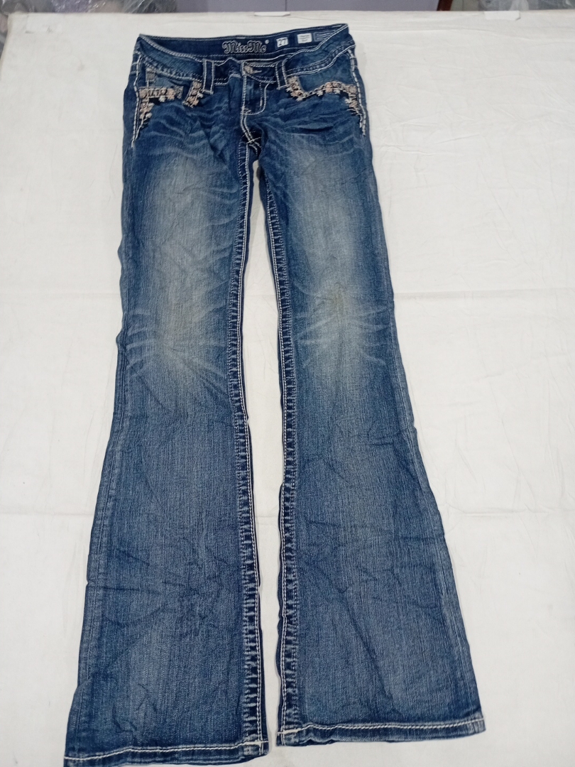 Miss Me Embellished Flare Jeans with Rhinestone De..