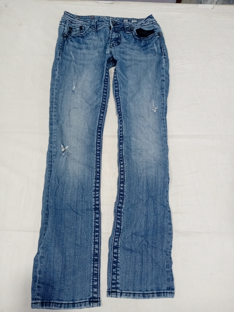 Miss Me Low Rise Flare Distressed Denim Jeans Size..