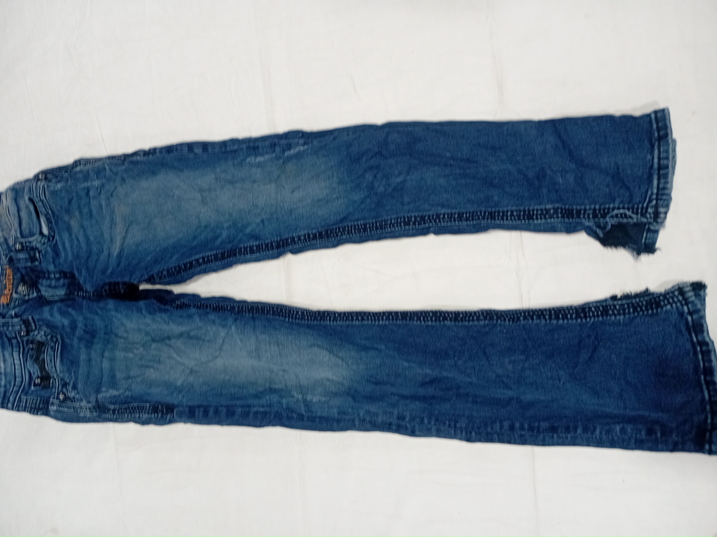 Rock Revival Low-Rise Flare Denim Jeans with Embro..