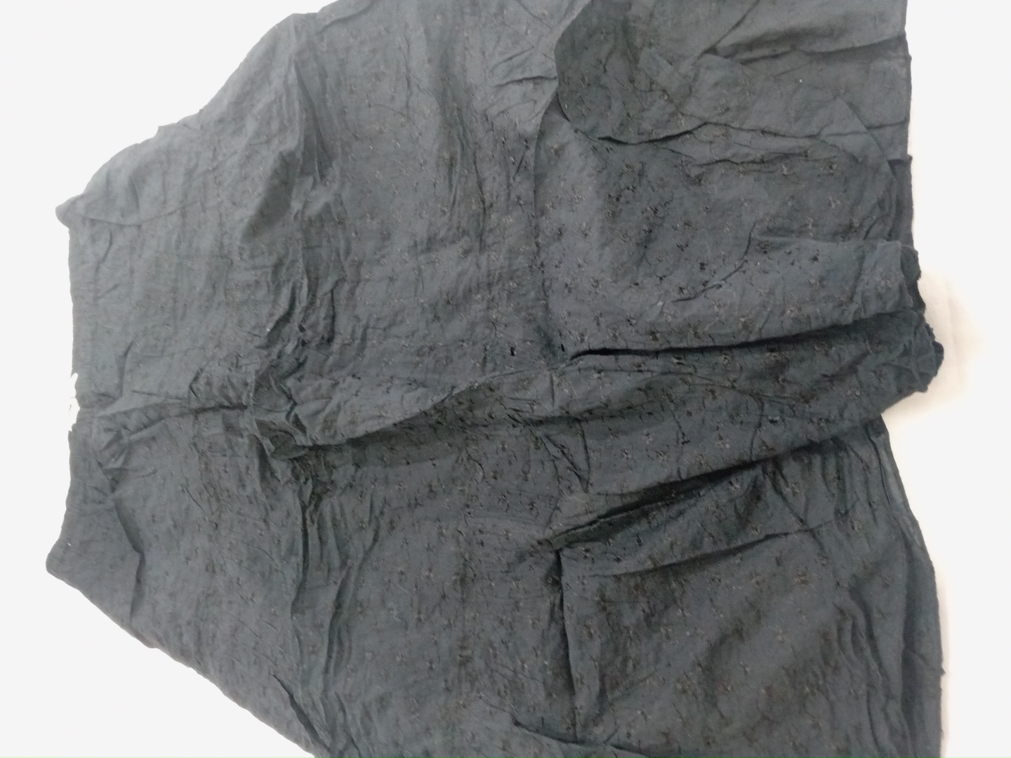 Classic Elements Black Embroidered Wide-Leg Palazz..