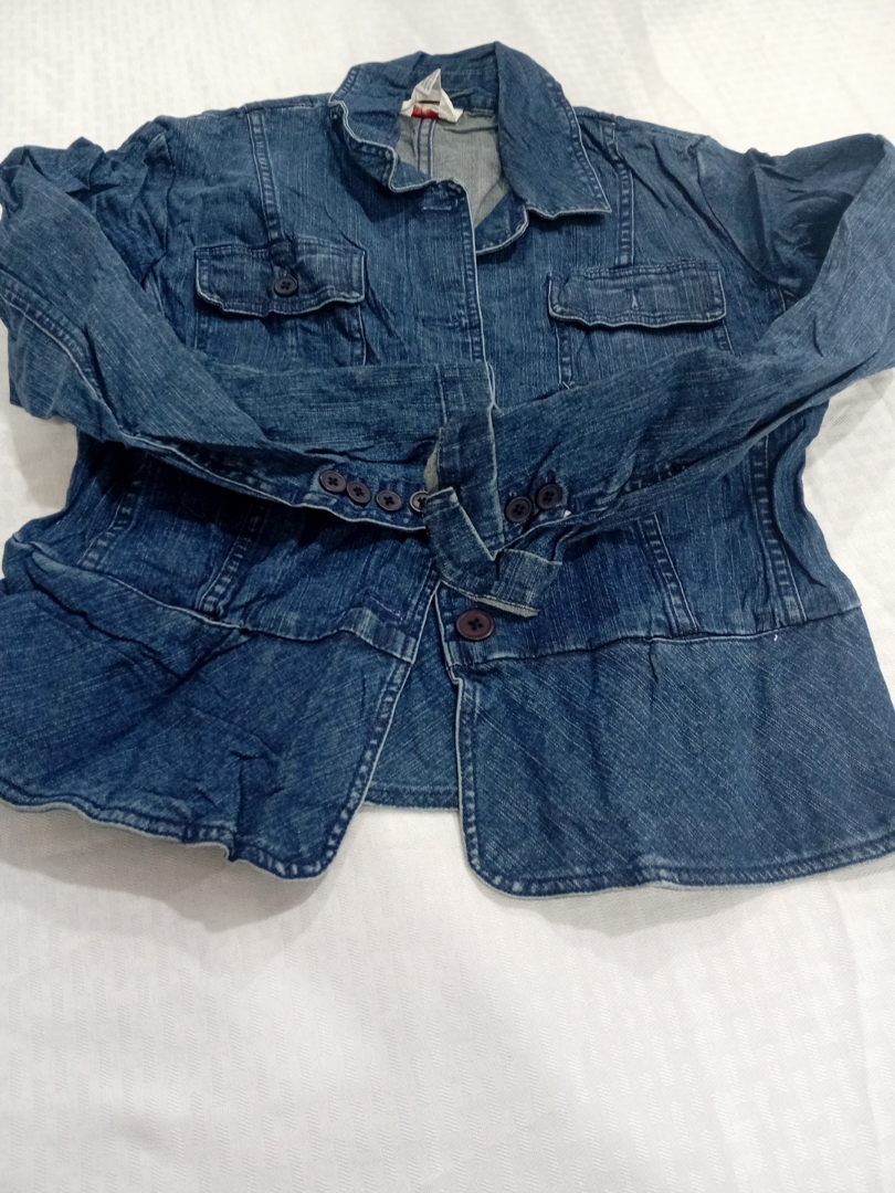 Talbot's Stretch Denim Blazer Jacket Size 6