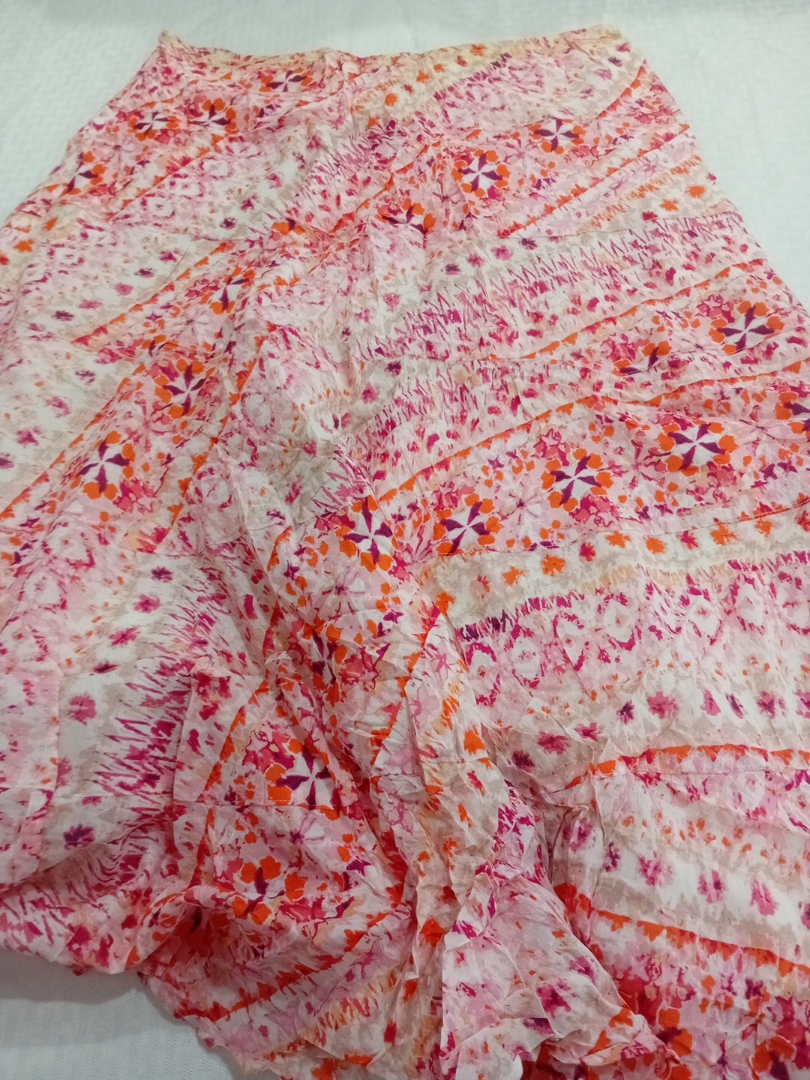 Lululemon Floral Print Pleated Maxi Skirt Size 14