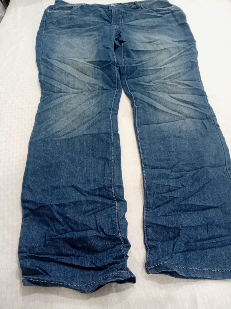 Women's Straight Leg Blue Denim Jeans Size 12