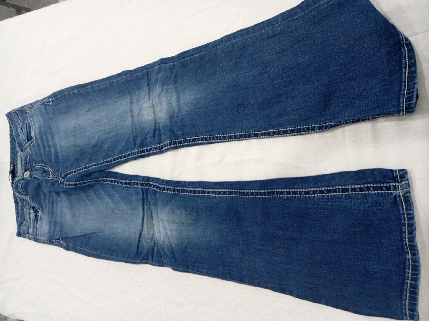 Express Blue Flared Denim Jeans