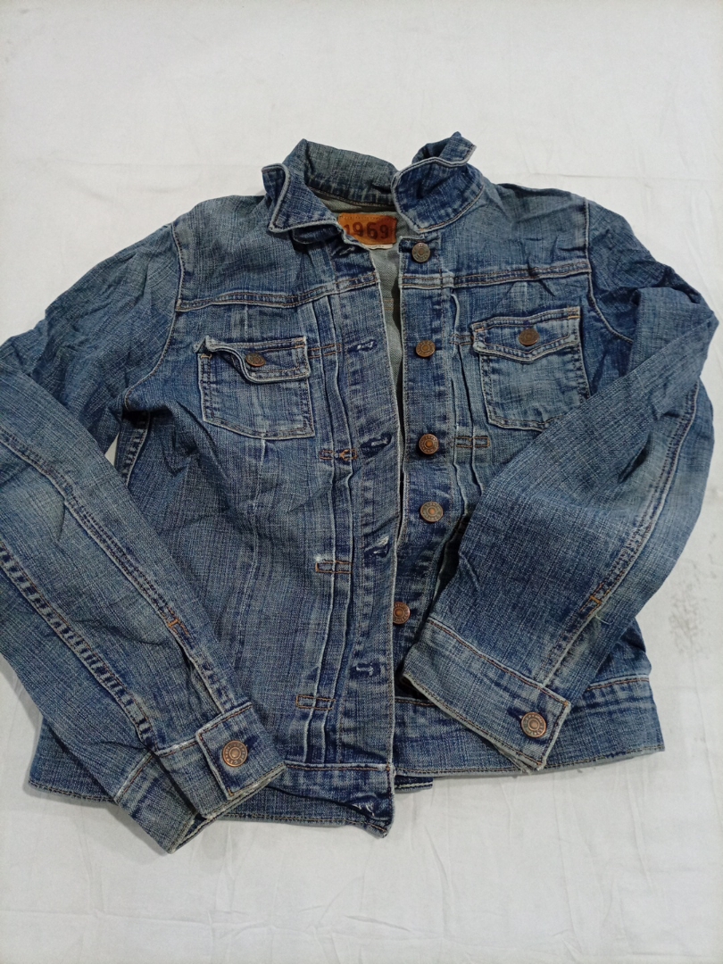 Vintage 1969 Pleated Denim Jacket