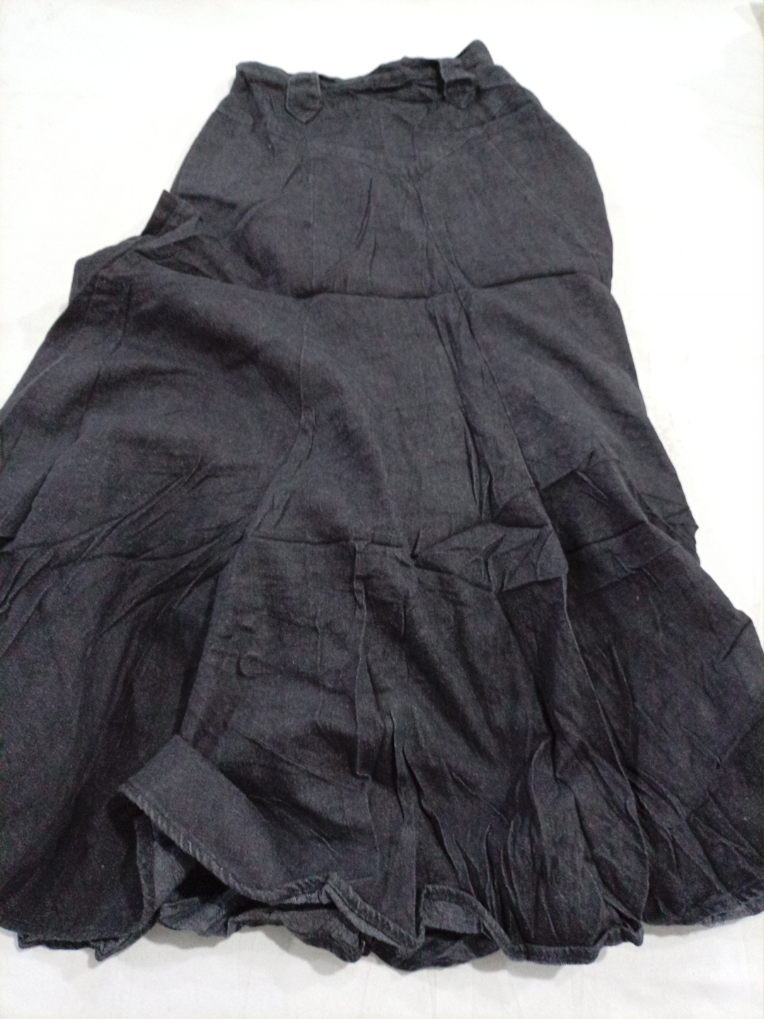 Circle T Denim Flared Maxi Skirt by Marilyn Lenz