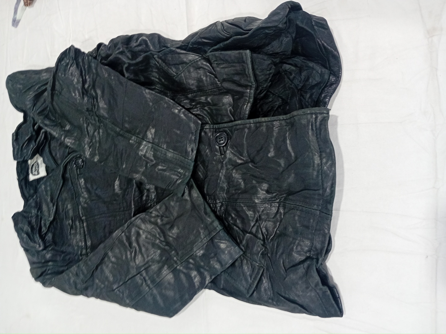 Veste en cuir noire Guess