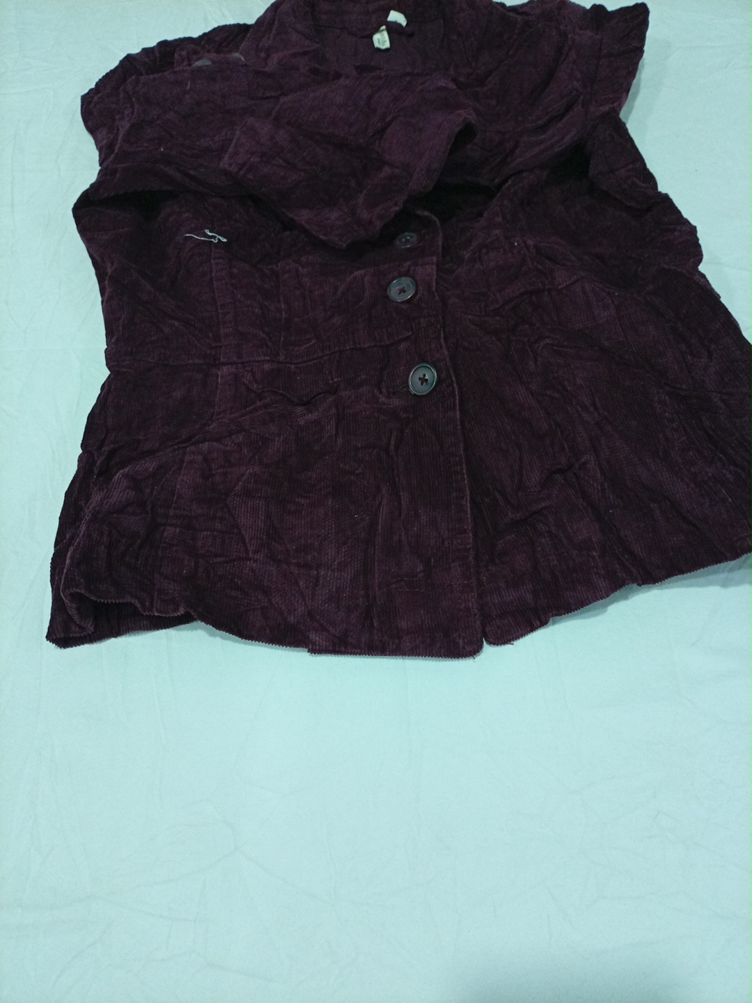 Wildfox Corduroy Button-Front Waistcoat Vest in Bu..