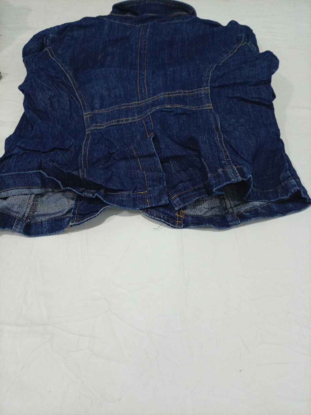 Relaxed Fit Denim Jacket with Notched Lapels