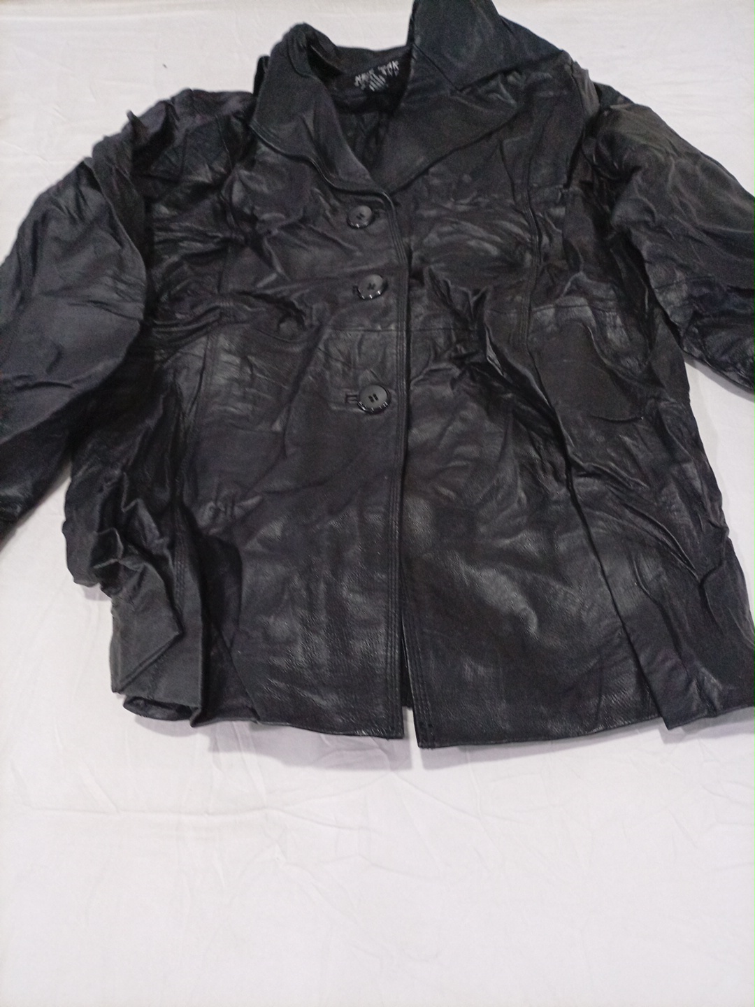 Black Leather Blazer Jacket by New York & Company
