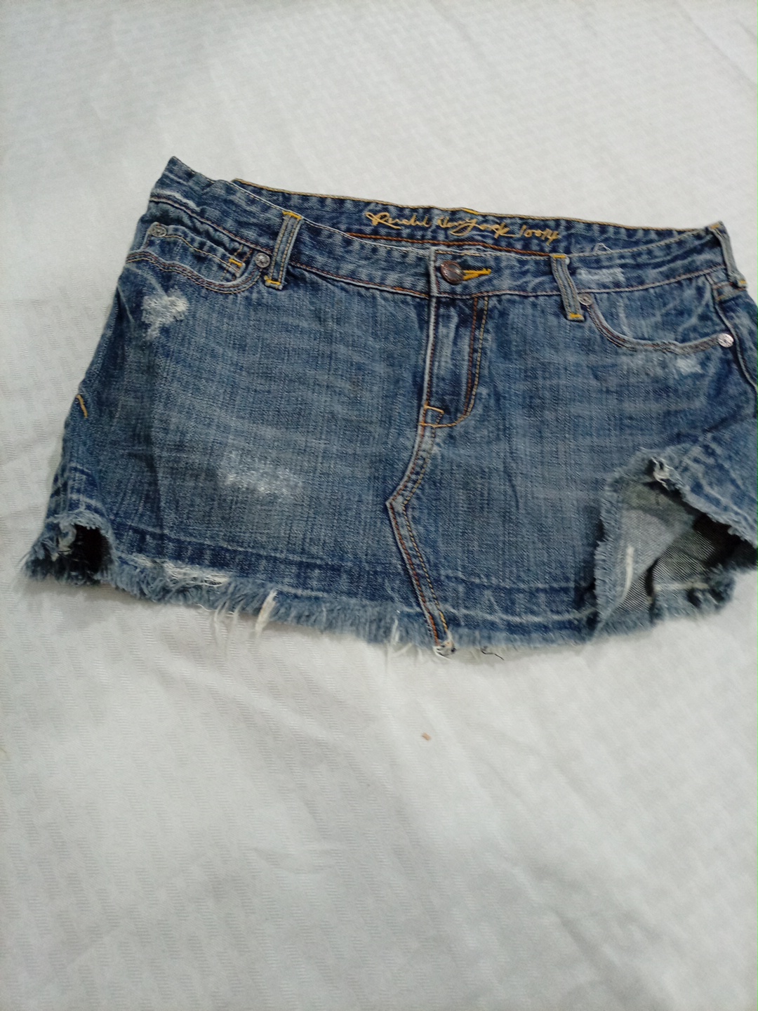 Vintage Rachel New York Low-Rise Distressed Denim ..