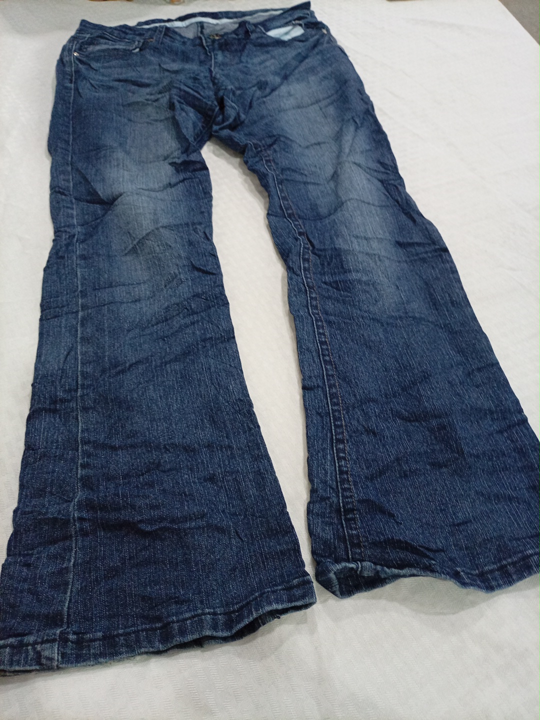 Mid-Rise Flare Denim Jeans