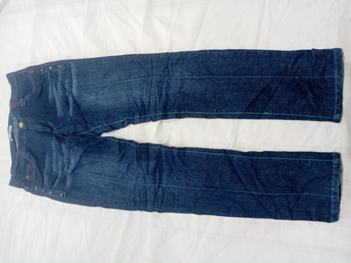 Diesel Embellished Slim Fit Dark Wash Jeans