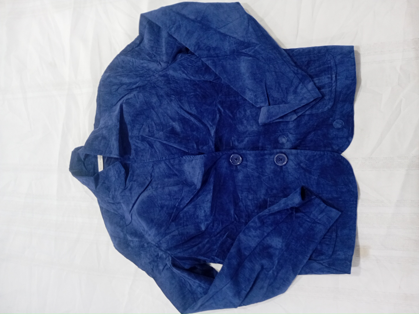 Studio Works Blue Corduroy Blazer Jacket - Size 10