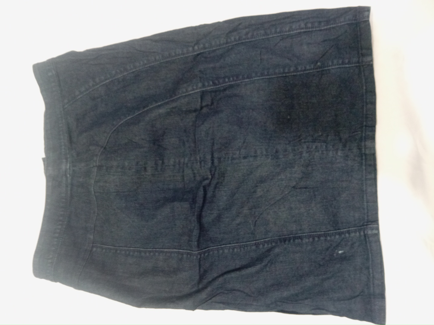 Ann Taylor Dark Wash Denim Mini Skirt - Size 10