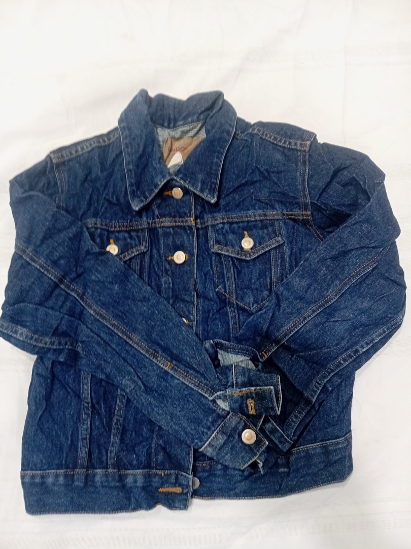 Vintage London Jean Blue Denim Jacket with Button ..